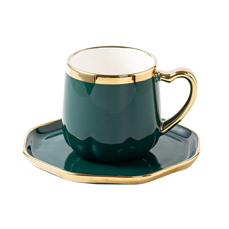 Creative Phnom Penh Ceramic Mug With Saucer Spoon Office Coffee Cup Home Couple Water Cup Christmas Gift Cup Saucer