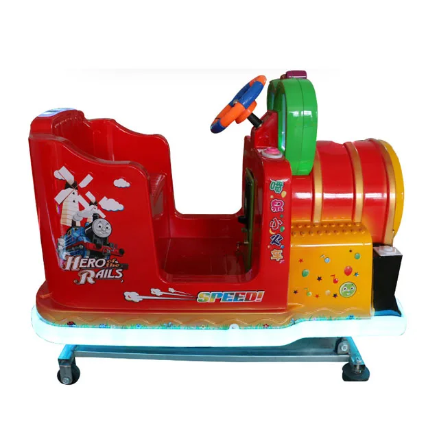 LYER2143 locomotive coin operated train, coin operated train ride with spring, best sale amusement train on stock