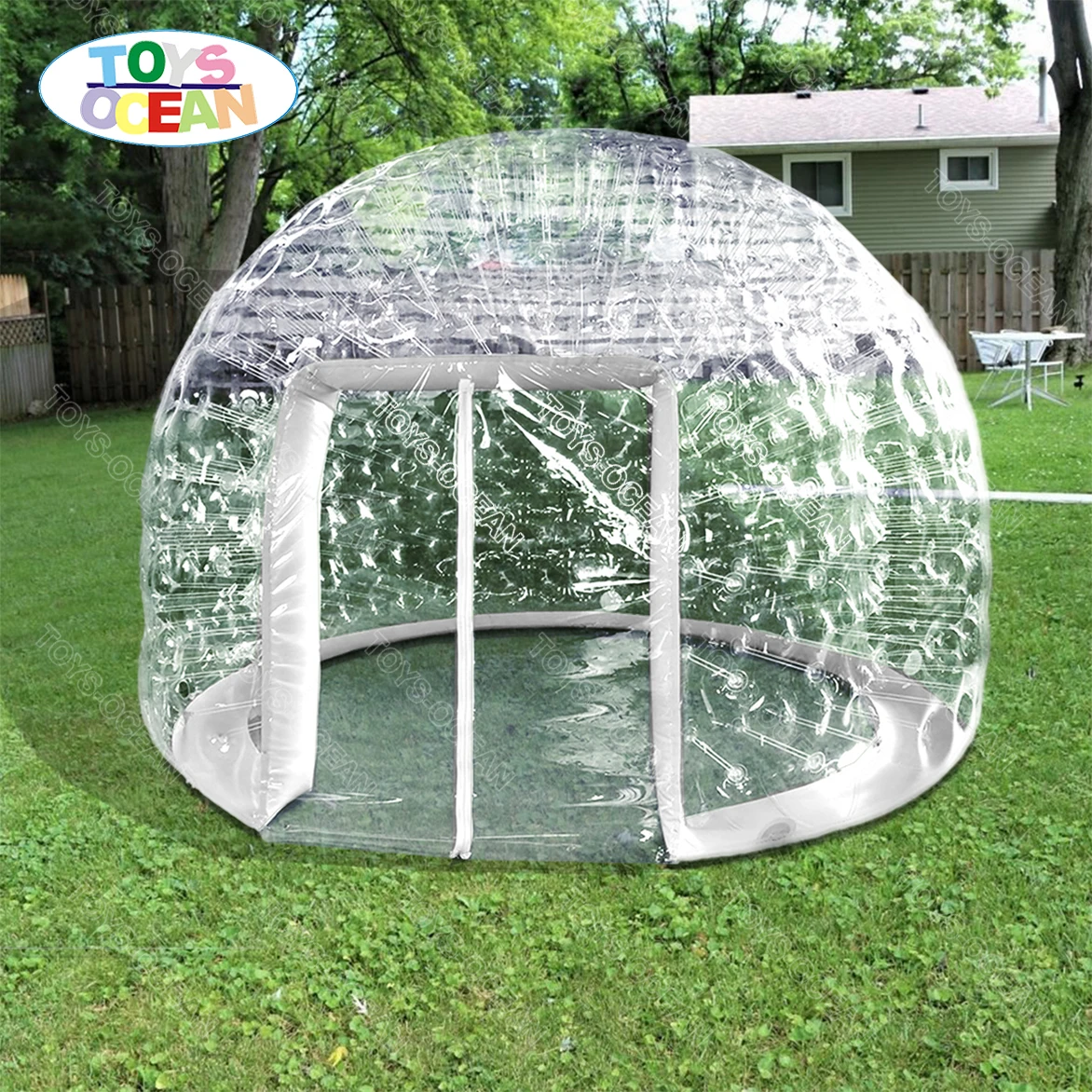 Factory Price PVC inflatable camping tent Transparent Igloo Clear Bubble Inflatable Dome Tent for sale