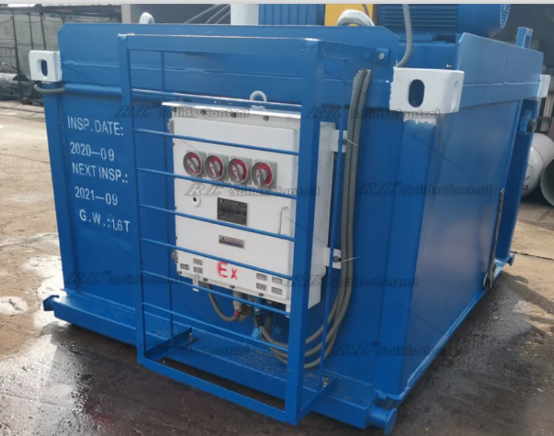 Low pressure mud circulation system drilling fluid mud tank