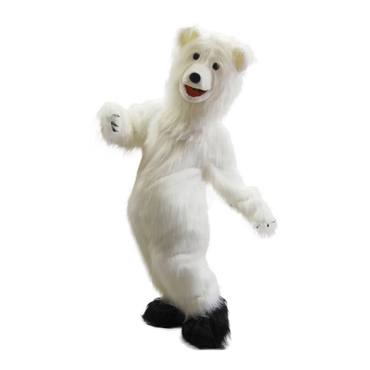 N223 Customized Adult Christmas Polar Bear Mascot Costumes For Party