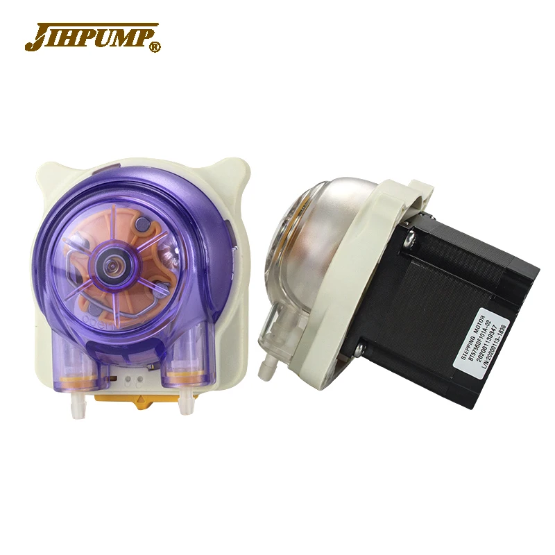 JIHPUMP Laundry Detergent Dispensing Chemical  Peristaltic Pump 24V Gas Smoke Water cooling liquid Wastewater Dosing pump