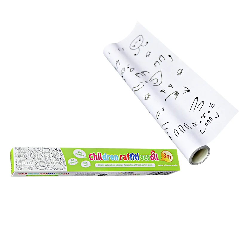 educational water color paper, super September sketch drawing graffiti marker pad wall coloring scroll art paper for drawing