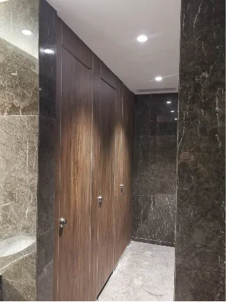 public wood 12mm hpl toilet partition