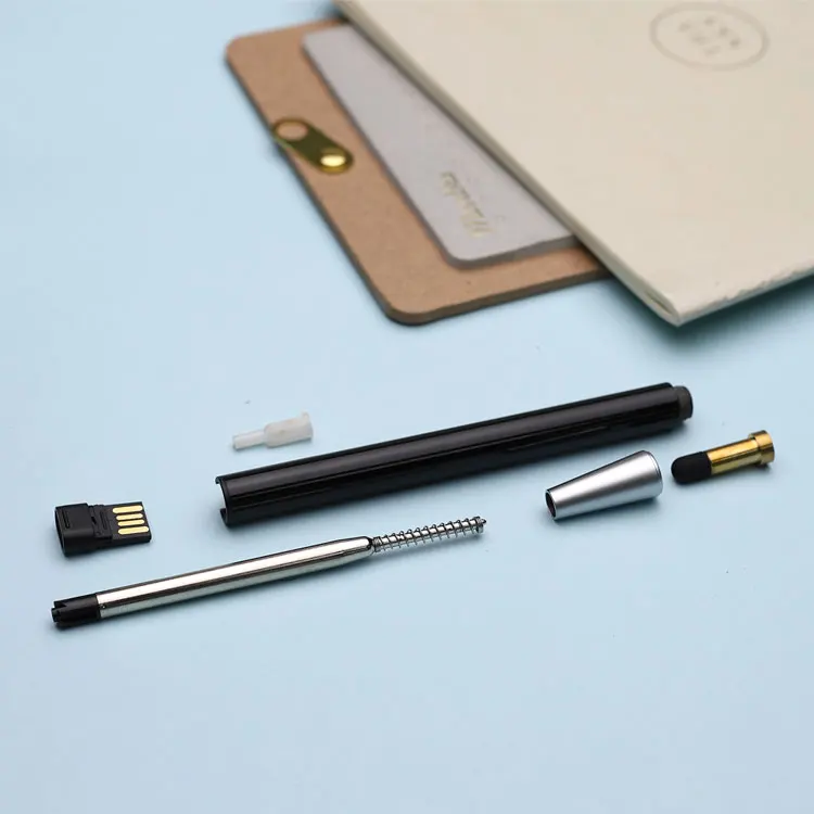 USB Metal Pen  4GB 8GB 16GB USB Pen With Black Screen Touch