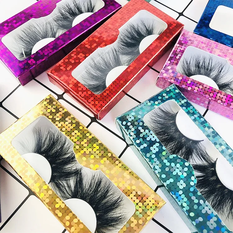 False Eye Lashes Free Sample Vendor Wholesale Private Label Real 25mm 30mm 3d Fluffy 100% Mink Eyelash