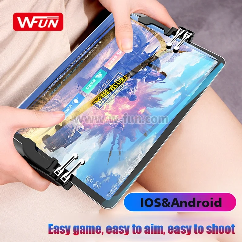 H11 Six Finger Pubg Gamepad for ipad Game  Controller Joystick with Gaming Trigger L2R2 Trigger fire button