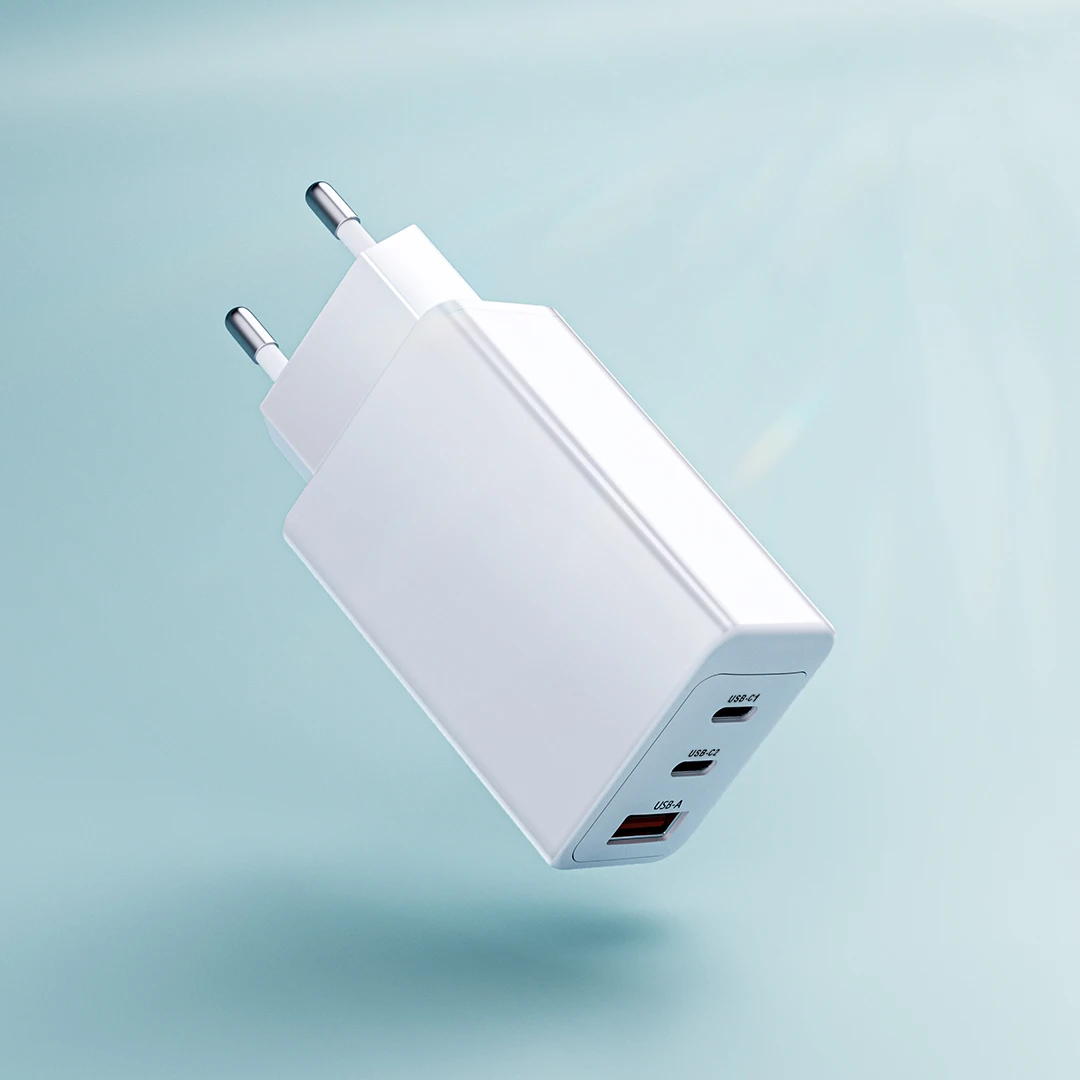 Trending new products 65W Gan usb c pd PPS phone chargers mobile phone accessories travel multi usb port wall Type c charger