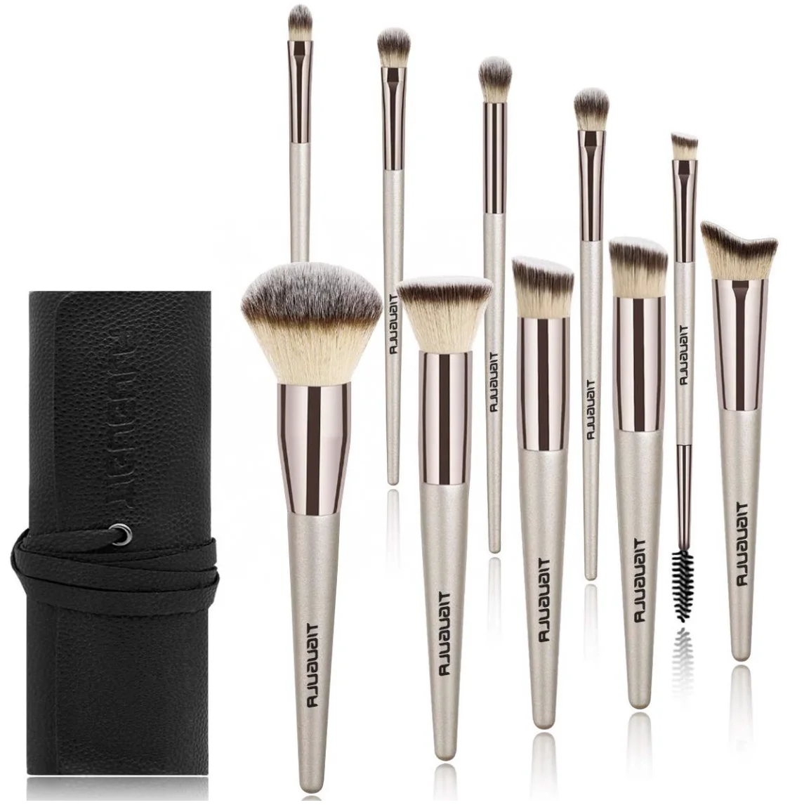 Профессиональный модный собственный бренд плоские смешиваемые биоразлагаемые небольшие moq кисти для макияжа