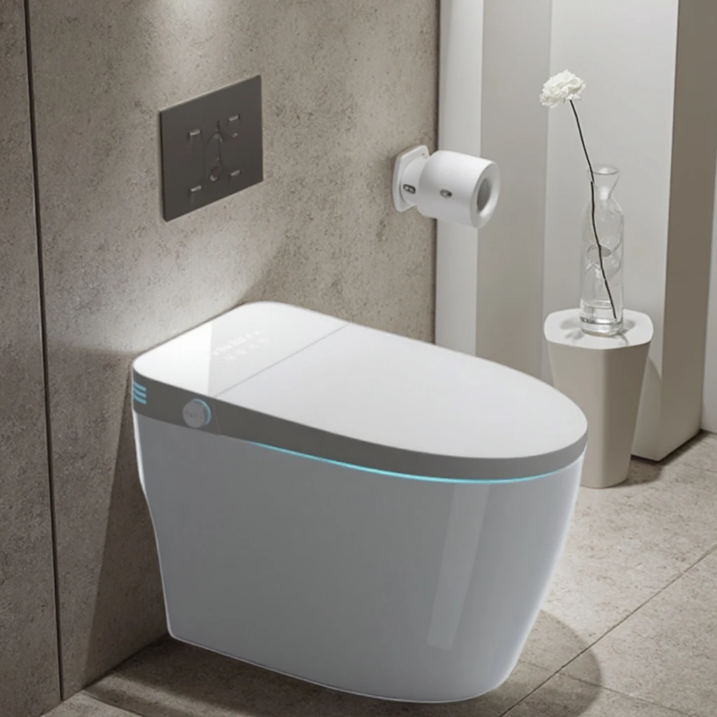 Hot Sale Automatic Sanitary Ware Items Ceramic Bowl Bathroom Intelligent Smart Bidet Toilet