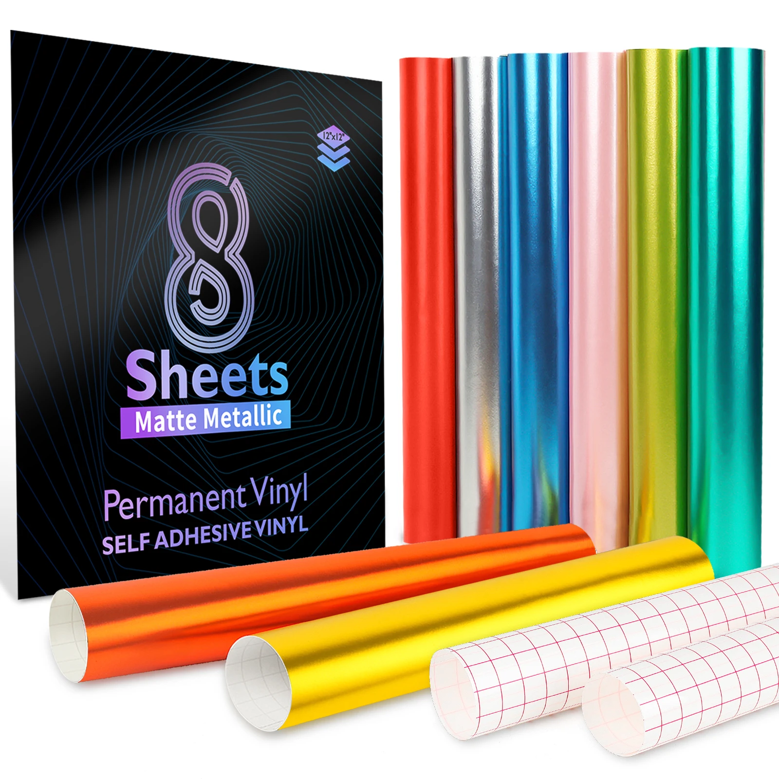 China hot sell Matte Metallic adhesive vinyl rolls oracal 651 Car Decal Body Sticker  Craft Viny Self Adhesive Cut Vinyl