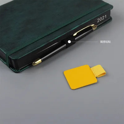 
Amazon hot selling notebook accessories self-adhesive leather pen holder stickers 