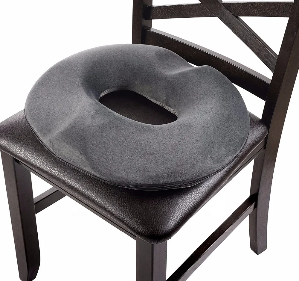 Meditation Cool Gel Ventilated Round Donut Hemorrhoid Coccyx Tailbone Seat Cushion For Pressure Relief Universal Pillow