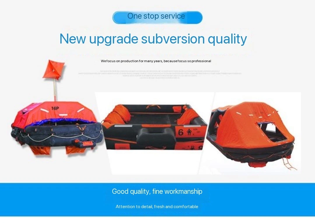 CCS Certified Multi-Person Inflatable Life Raft Container with Release Device