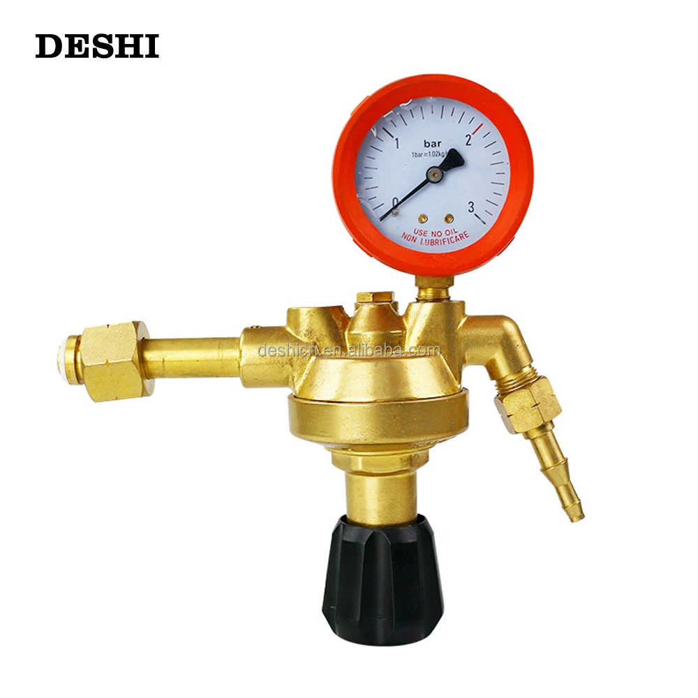 DESHI Copper material oxygen/acetylene/propane/nitrogen pressure reducer Italian German American industrial pressure reducer