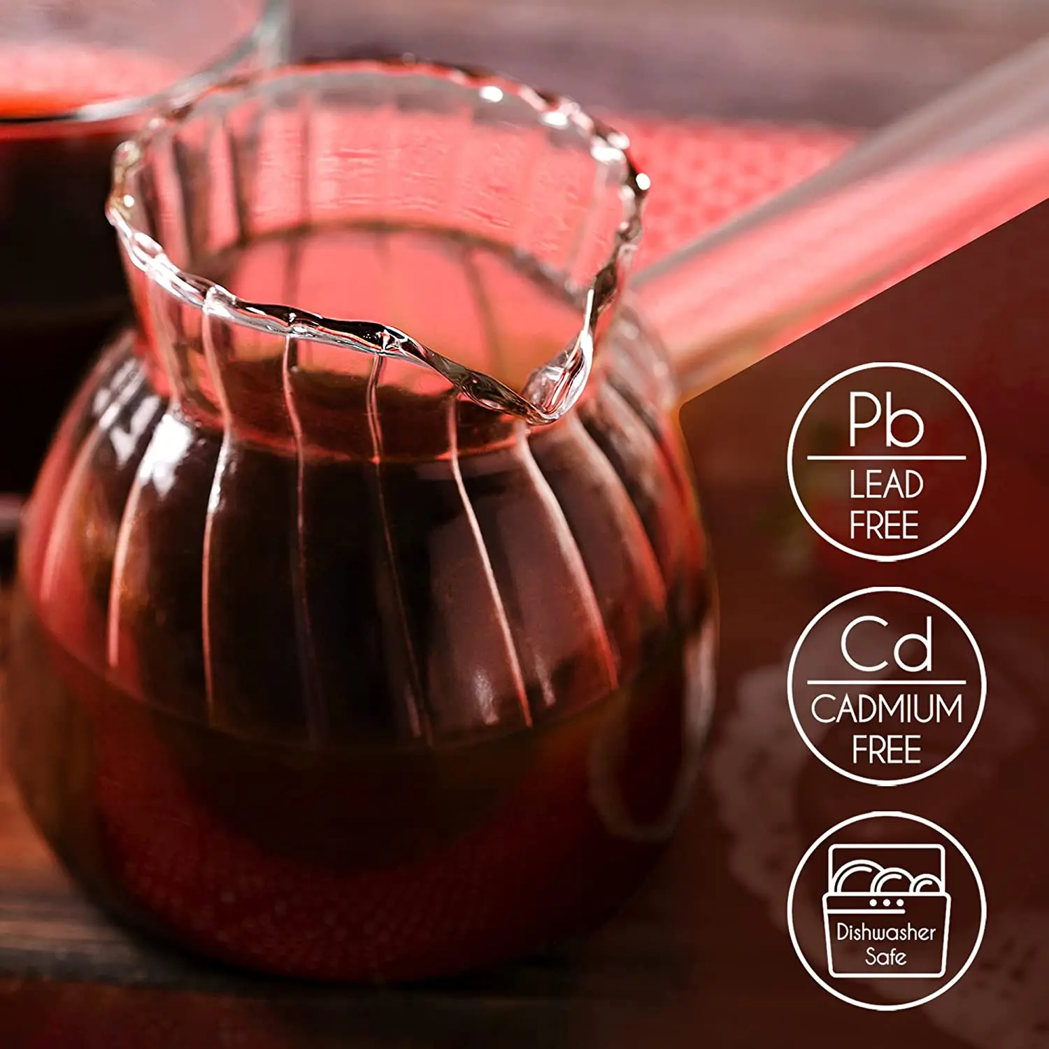 Curved Turkish coffee pot borosilicate glass stovepot heat resistant milk warmer