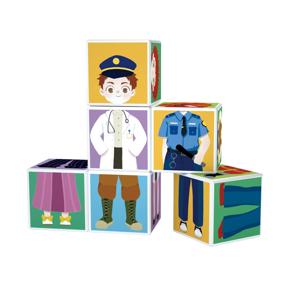 Wholesales Environmentally Friendly children toys 3D magnetic cube building blocks educational cube magic cube magnetic