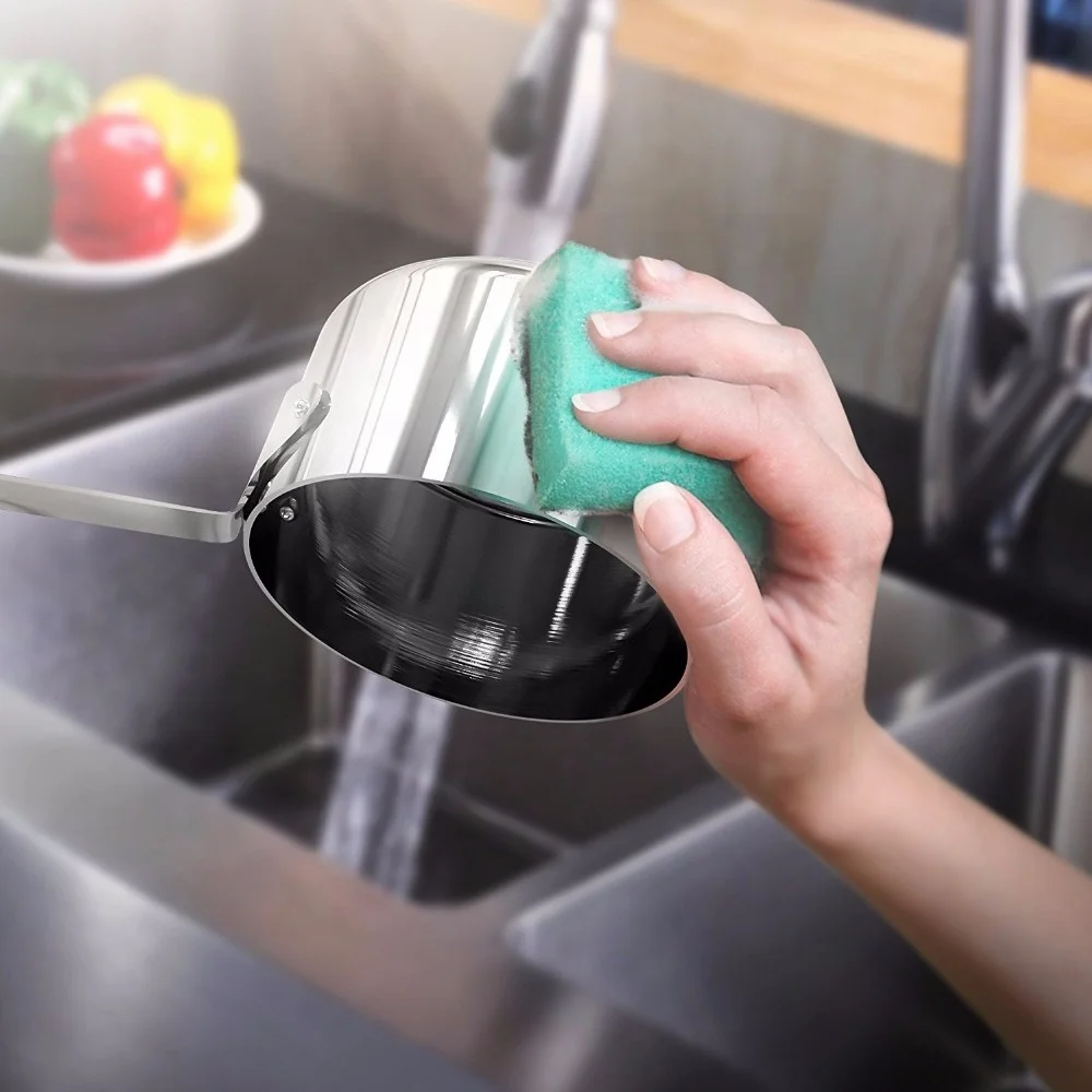 Unbreakable 4 Piece Riveted Handle Stainless Steel Measuring Cups