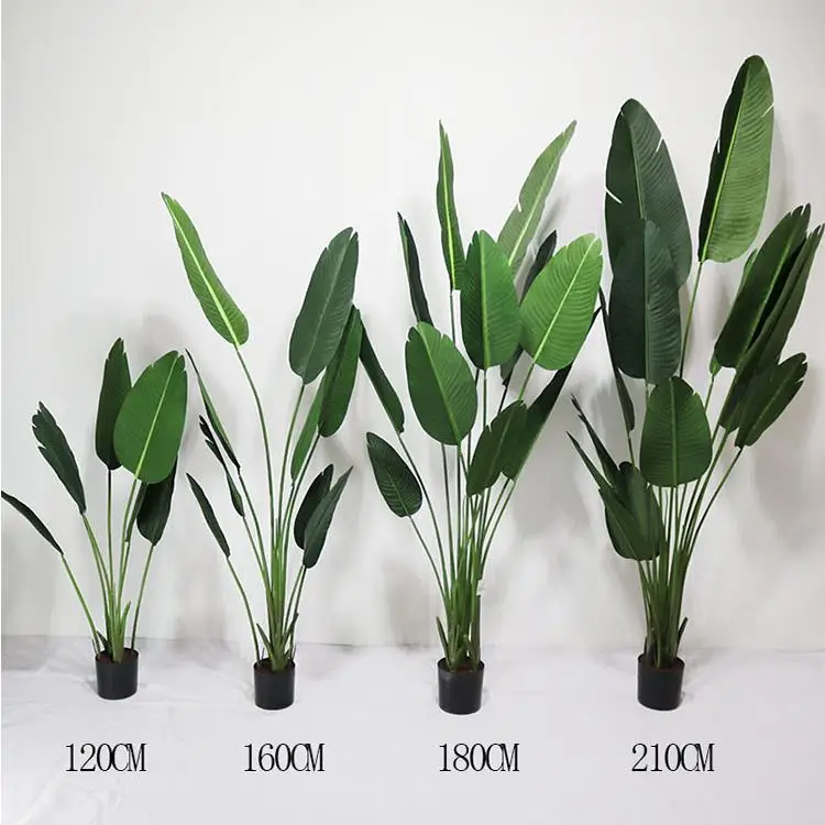 Artificial Bird of Paradise Plant Traveler Banana Tropical Palm Tree for Home Office