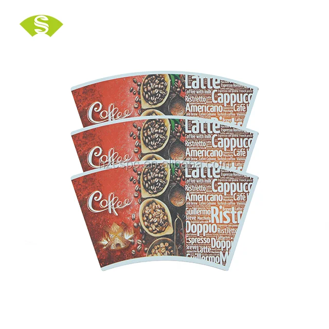 
Food grade standard sanitary safe paper cup fan paper cup forming piece 
