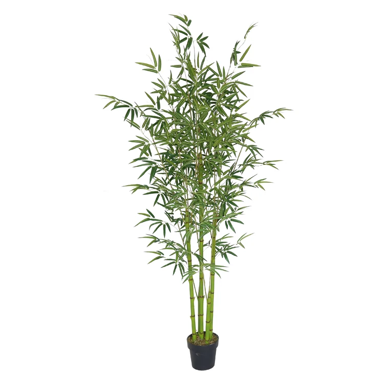 Home Office Shopping Mall Store Decoration Wood Trunk Sale chinese plant bonsai bamboo artificial tree