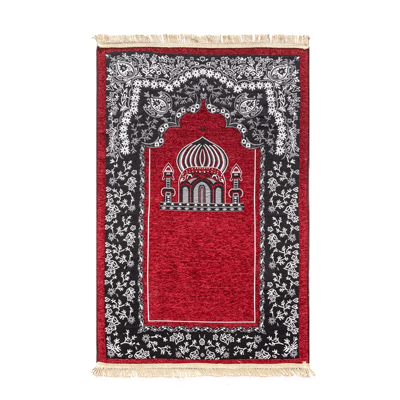 wholesale foldable luxury portable islamic saudi arabia muslim prayer mat made Rug muslim gift set