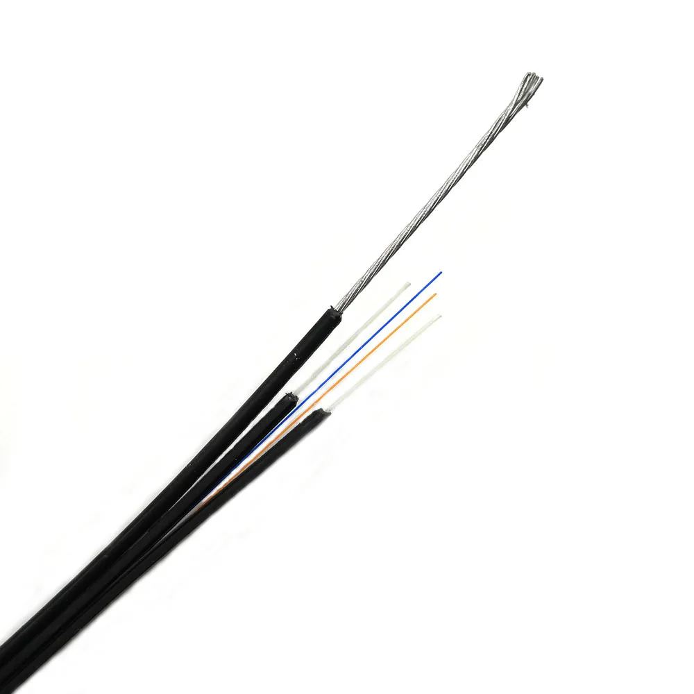 2 многожильный волоконно-оптический кабель оптического волокна падения ftth LSZH SM ММ черный Открытый FTTH optichina 2-жильный