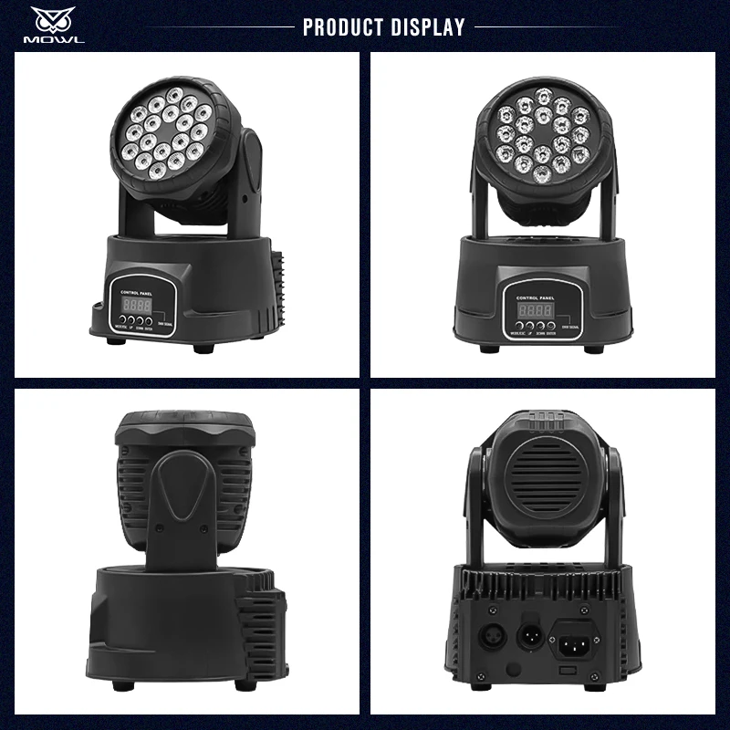 Wholesale 18x10W RGBW 4in1 Moving Head LED Wash Par Light for Stage Disco Bar Dj Club