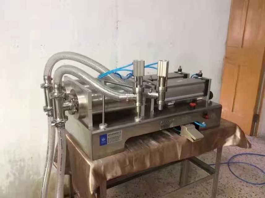 Полуавтоматическая машина для розлива жидкого дезинфицирующего средства для рук