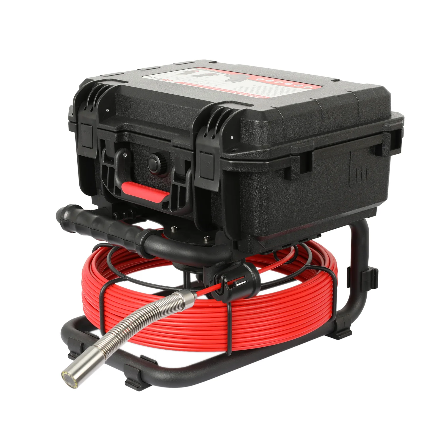 Economic compact sewer drain plumbing pipe inspection camera with 9inch DVR 30M 5.3MM push rod 21mm HD camera