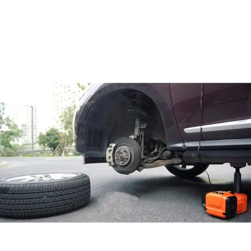 Portable 2 in 1 electric car jack 5 ton 12v kit hydraulic car jack lift and tyre pump