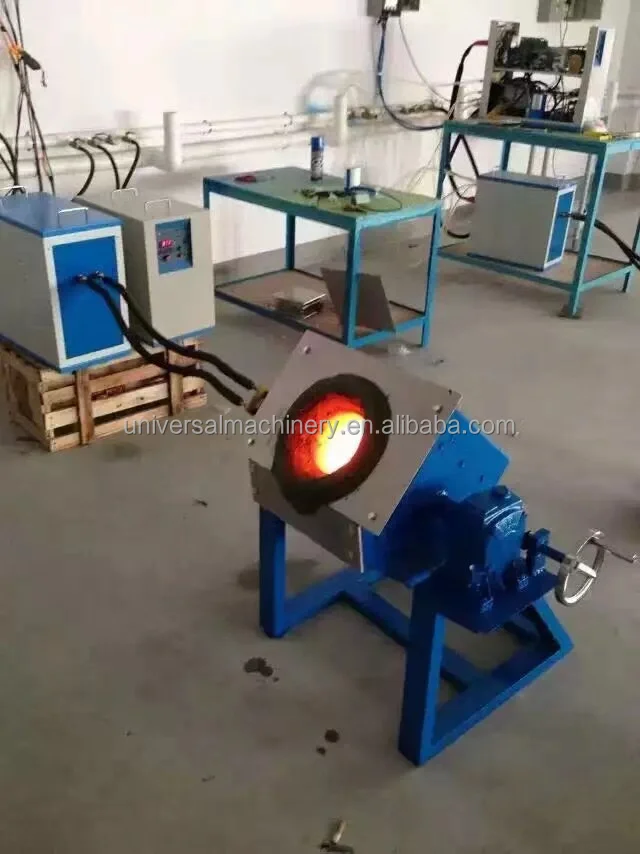 China factory directly selling Energy Saving IGBT 100% duty rotary Tilting Melting Furnace