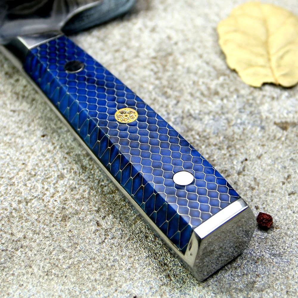 Kitchen Cleaver Nakiri Knife Japanese VG10 Damascus Steel 7 Inch Chef Knives Stainless Steel KNIFE