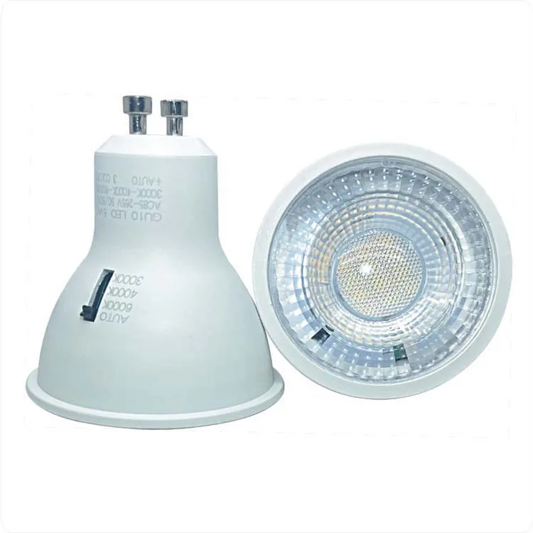 AC85-265V 3CCT 3 года гарантии GU10 7W 8W COB Светодиодный точечный светильник алюминиевый светодиодный прожектор