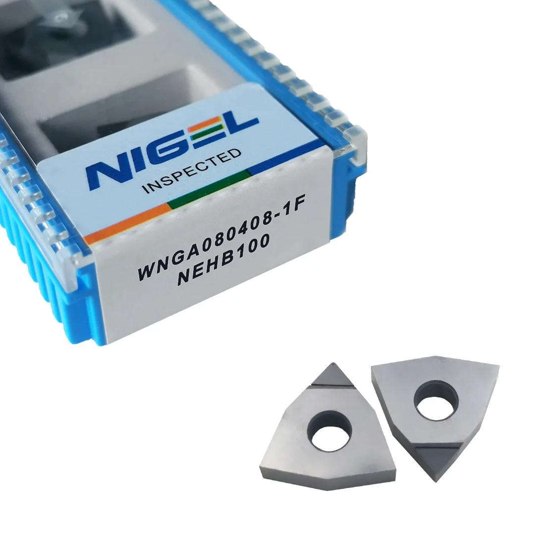 Nigel Cubic Boron Nitride CBN Inserts Hexagonal WNGA080408 External Circular Slotting Inner Bore CNC Turning Tool