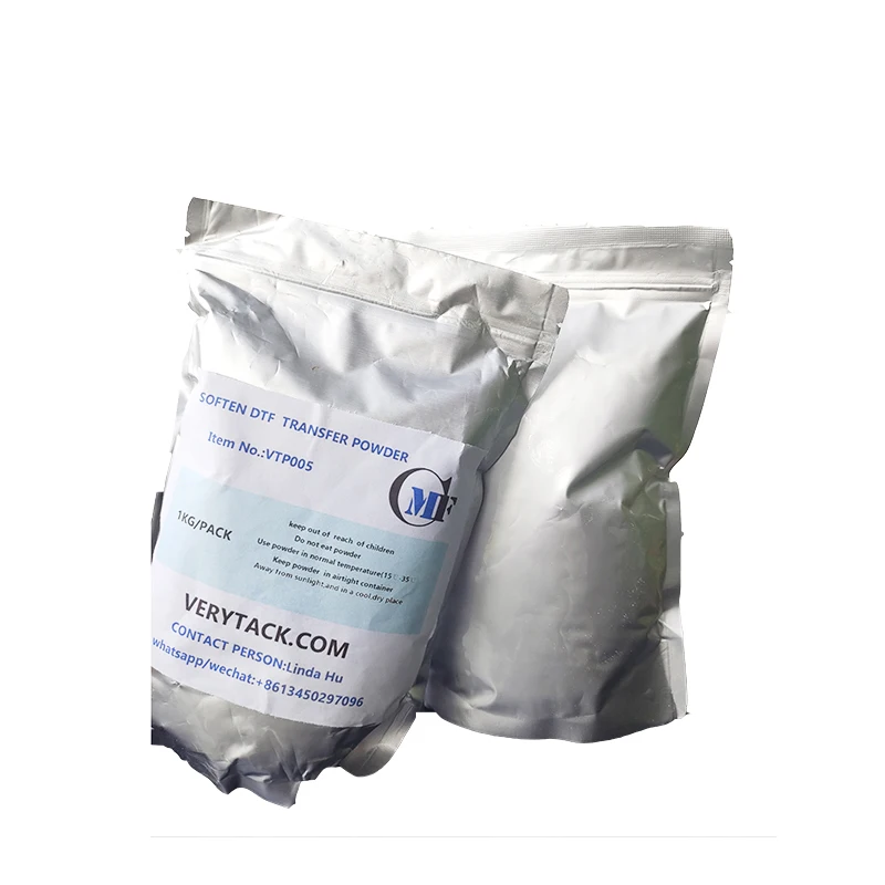 Verytack 1kg DTF Powder Heat Transfer Printing Factory Price White Hot Melt Solvent Ink Environment Friendly Model Number Ink