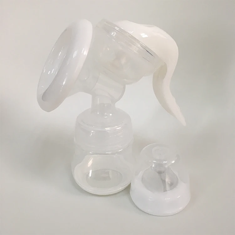 Manual Breast milk Pump Portable milk collection silicone baby feeding pump cup