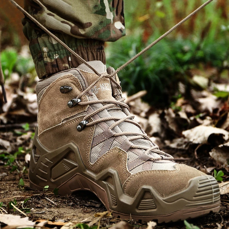 GOTAN Waterproof Hiking Boots Desert Boots Shoes Outdoor Climbing Camping Boots