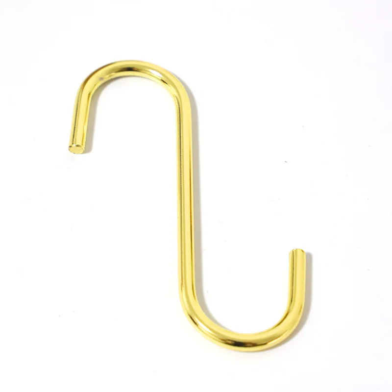 
Useful Fashionable Increase Happiness Gold Good Quality S-hook Gold S Shaped Hook 