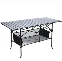 High quality portable easy folding aluminum various size foldable outdoor picnic camping table
