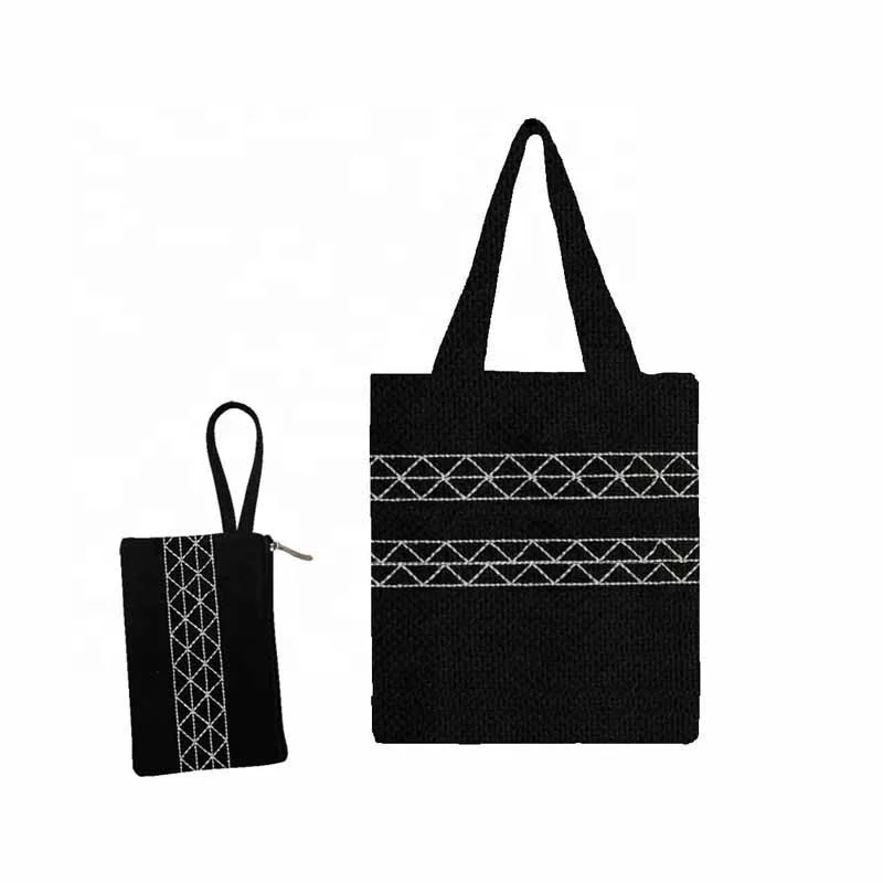 Top quality canvas   Embroidered  Tote Bag  Luxury electronic products Embroidered Handbag with zipper