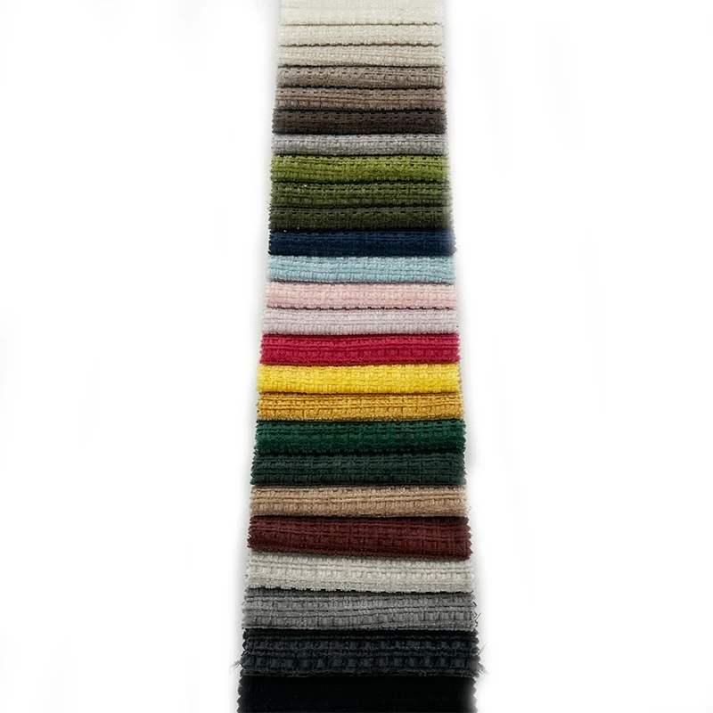 Wejoy colorful 260gsm single side checkered ripstop pattern chenille for furniture sofa cover