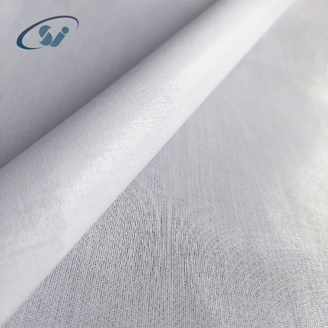 Hot selling TOP FUSE Woven Interlining fabric 100%polyester T3044 Shirt interlining for garment factory& wholesales