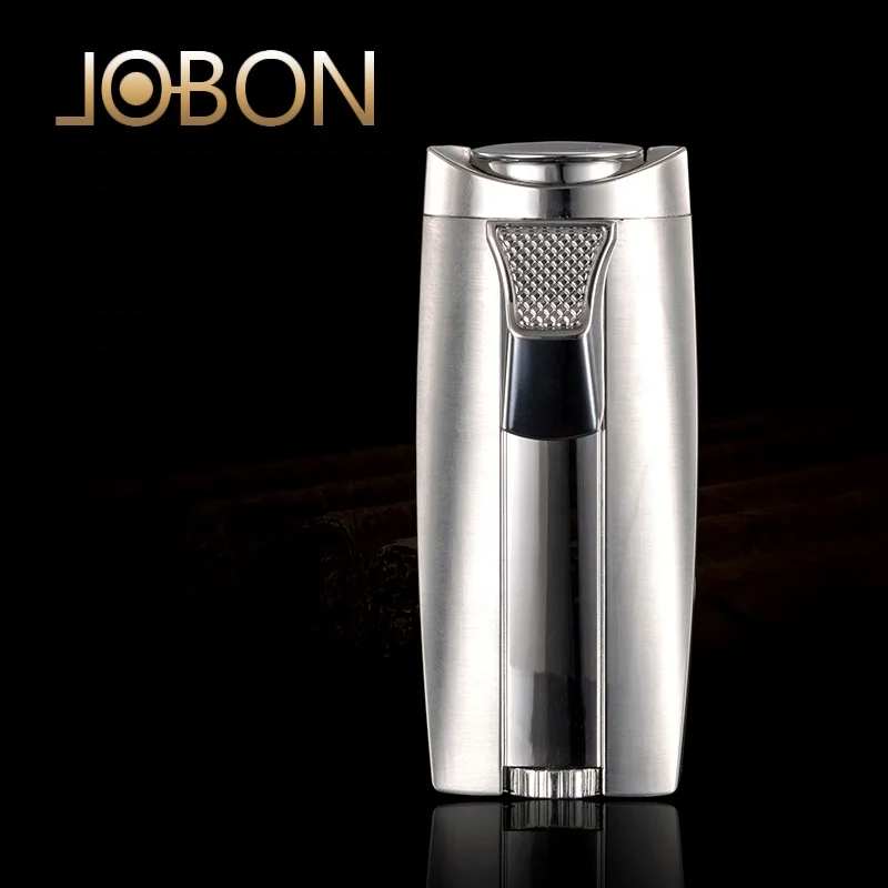 Оптовая продажа стильная металлическая Бутановая газовая зажигалка JOBON smoke с индивидуальным