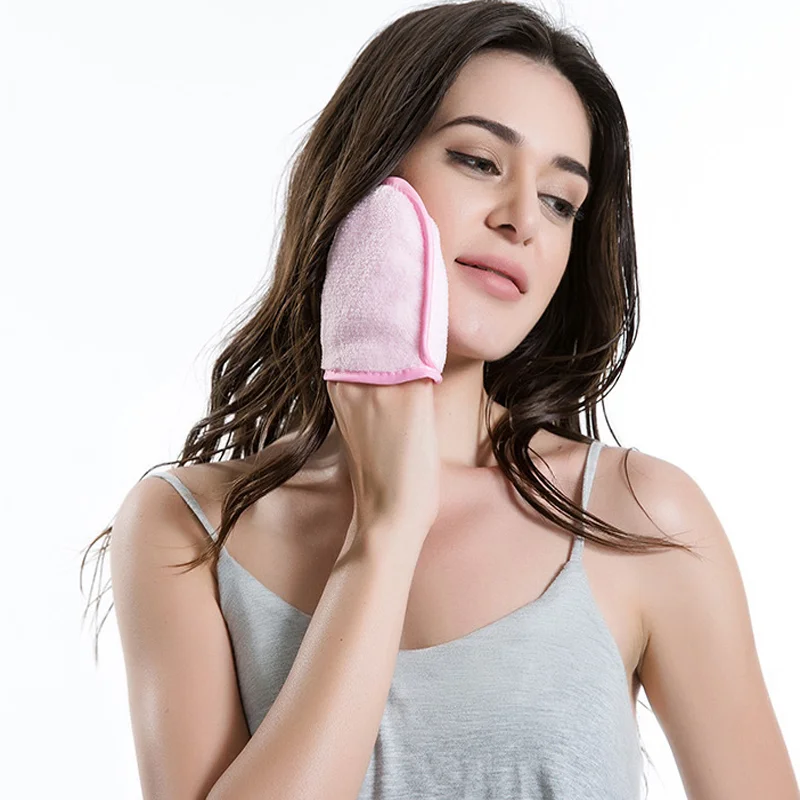 Customised Colors Microfiber Makeup Remover Glove/Mitt