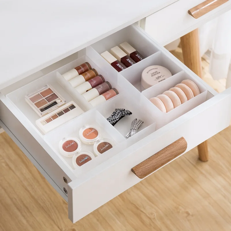 Wholesale Free Combination Desk Drawer Makeup Organizer Divider Drawer Tray