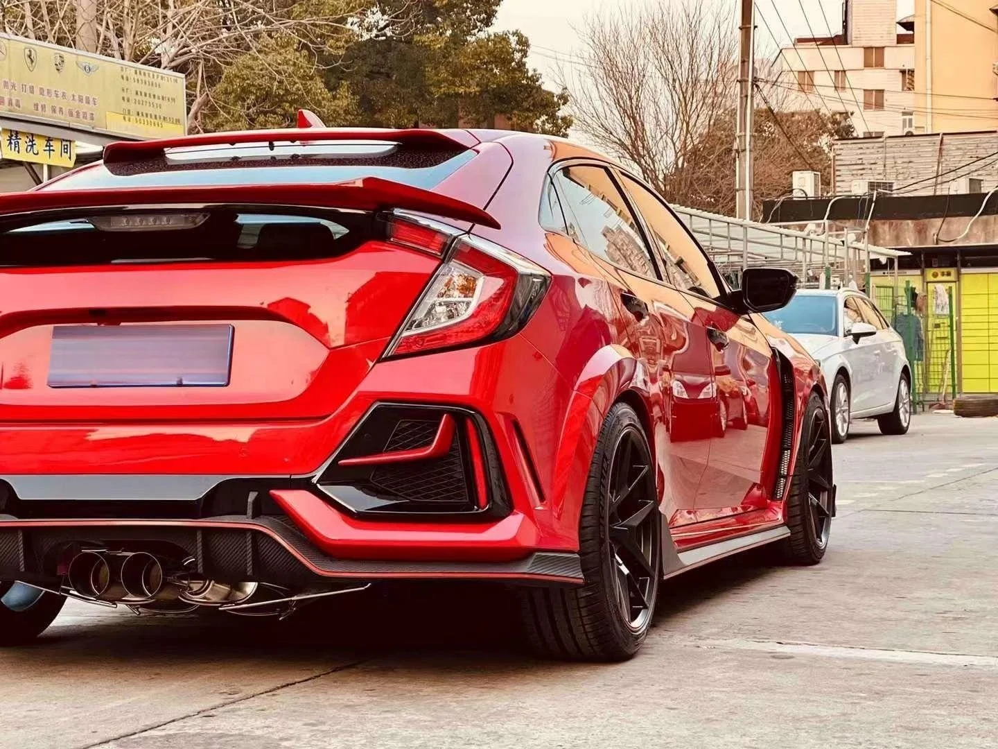 Заводская цена, полный широкий обвес для Honda Civic FK 8 хэтчбек седан 2016-2020 обновленные комплекты для широкого кузова в стиле toType-R