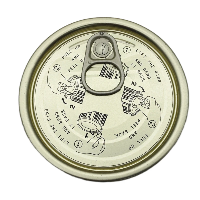 #300 Diameter 73mm factory direct sale tinplate TFS easy open lid for can cap can over can lid