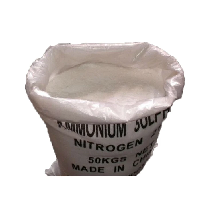 50KG bag N 21 Ammonium Sulphate exporter High quality Nitrogen fertilizer CAS 7783-20-2