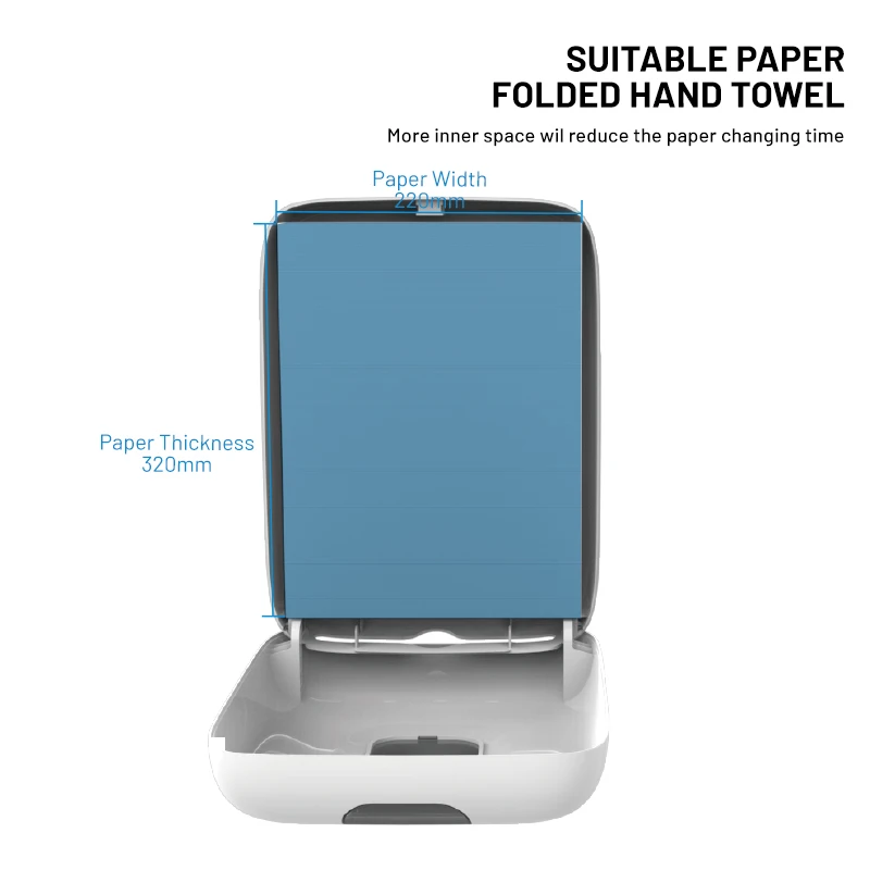 FQ-009 C Folded Paper Towel Dispenser Toilet wall mounted plastic interfold paper towel dispenser white